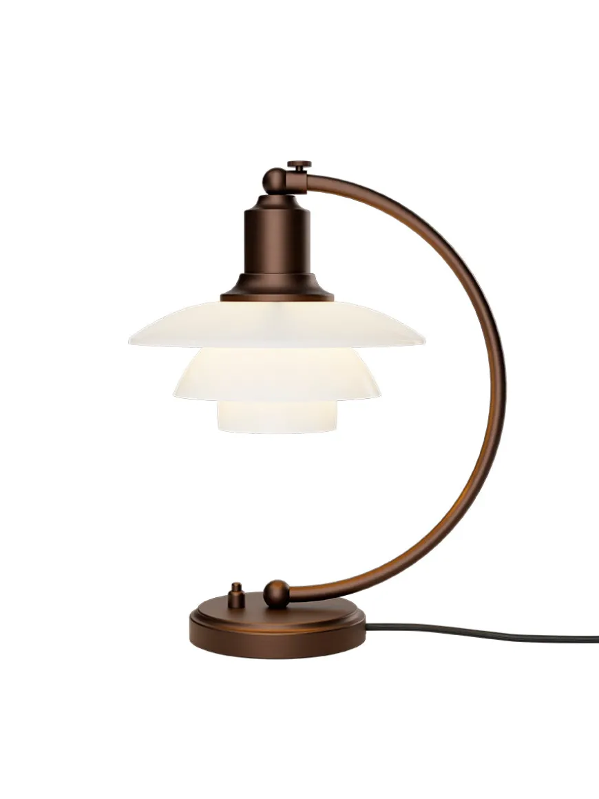 PH 2/2 Luna Bordlampe, Aged Brass fra Louis Poulsen