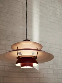 PH 5 Mini Pendant, Monochrome Burgundy af Poul Henningsen