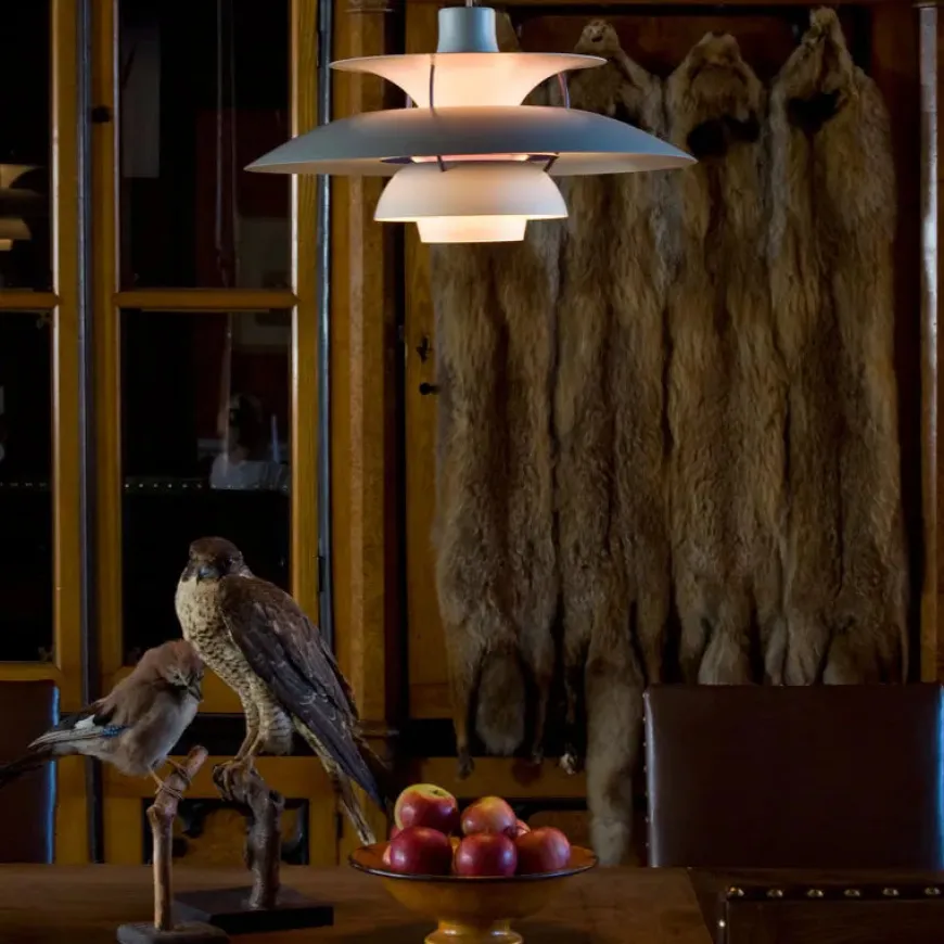 PH 5 Pendant, Monochrome Dusty Indigo af Poul Henningsen