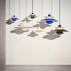 PH 5 Pendant, Monochrome Dusty Indigo af Poul Henningsen