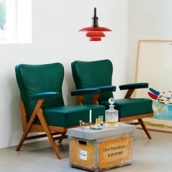 PH 3½-3 Pendel, rød af Poul Henningsen