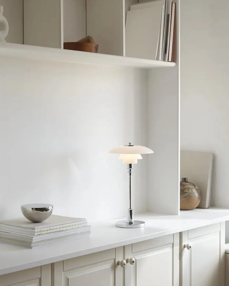 PH 2/1 Portable Bordlampe, krom fra Louis Poulsen