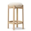 Pioneer Bar Stool, lacquered oak/zero 0001 fra Fredericia Furniture