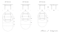 PP70/126 Spisebord af Hans J. Wegner