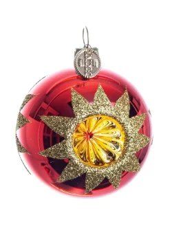 Reflektor Julekugle, rød fra Brink Nordic