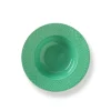Rhombe dyb tallerken, grøn Ø24,5 cm fra Lyngby Porcelæn