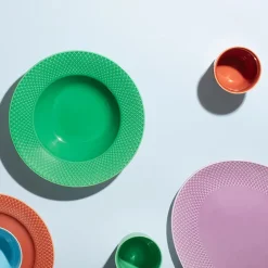 Rhombe krus, blå fra Lyngby Porcelæn