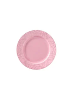Rhombe tallerken, rosa Ø21 cm fra Lyngby Porcelæn