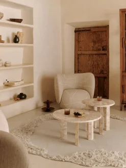 Rico Lounge Chair, bouclé i sand fra Ferm Living