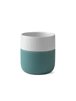 Riflet Contrast Marble Krus Green Grass fra Royal Copenhagen