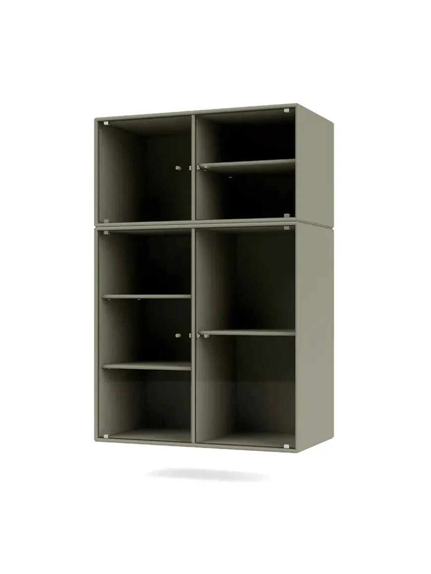 Ripple III Vitrineskab, inkl. sokkel fra Montana