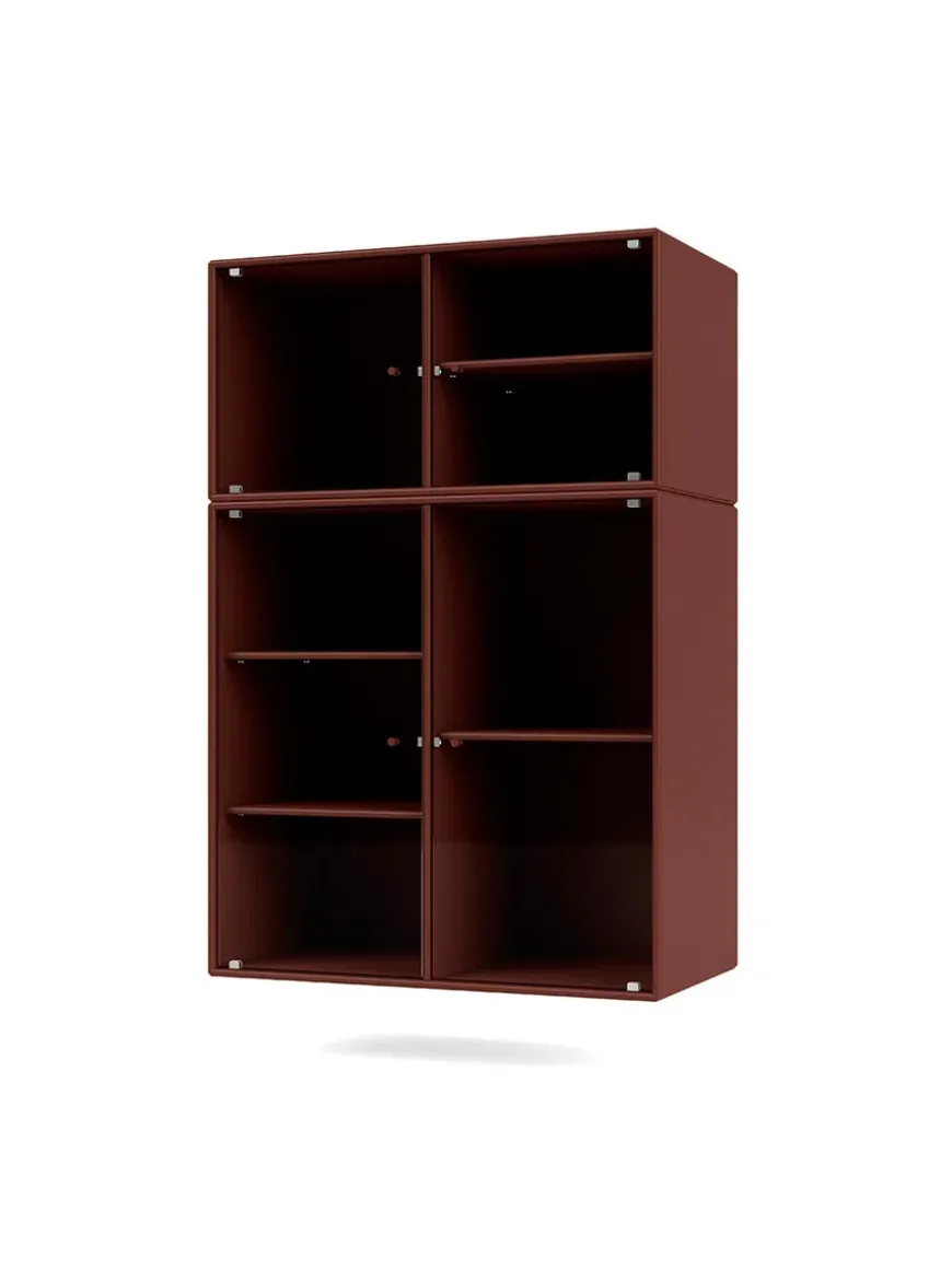 Ripple III Vitrineskab, inkl. sokkel fra Montana