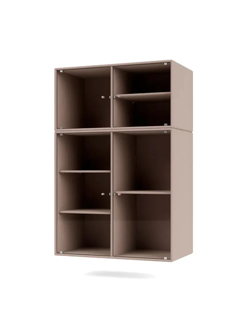 Ripple III Vitrineskab, inkl. sokkel fra Montana