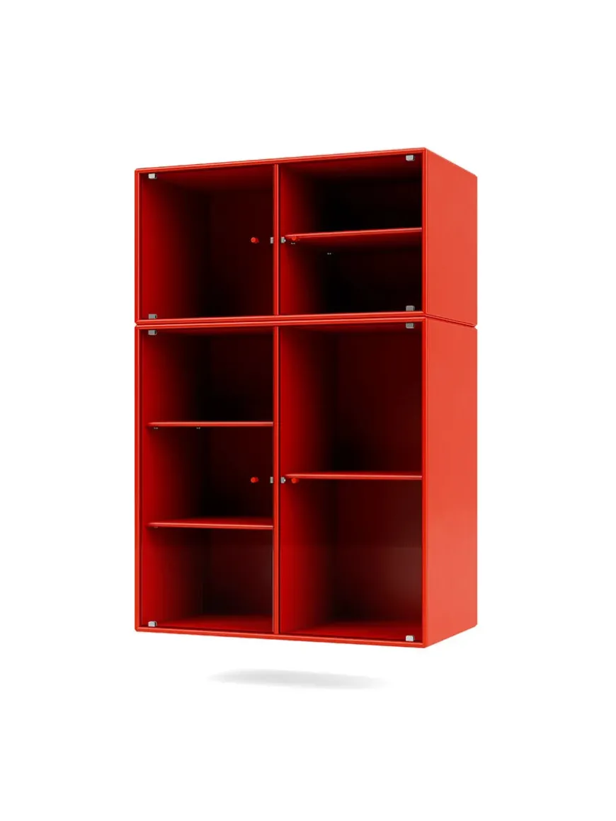 Ripple III Vitrineskab, inkl. sokkel fra Montana