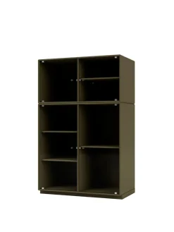 Ripple III Vitrineskab, inkl. sokkel fra Montana