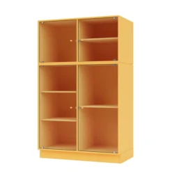 Ripple III Vitrineskab, inkl. sokkel fra Montana