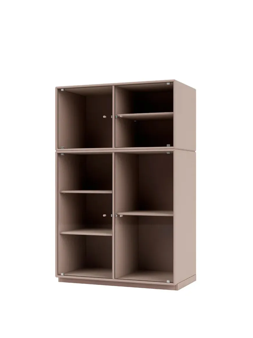 Ripple III Vitrineskab, inkl. sokkel fra Montana