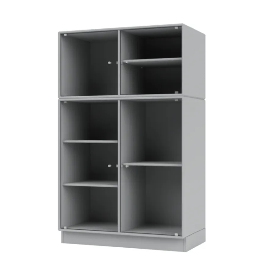 Ripple III Vitrineskab, inkl. sokkel fra Montana