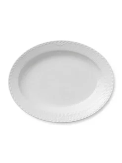 Royal Copenhagen Blå Mega Riflet, fad 36,5