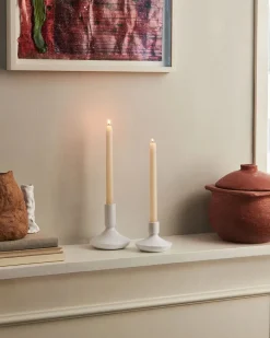 Royal Copenhagen Blå Mega Riflet, lysestage 8 cm