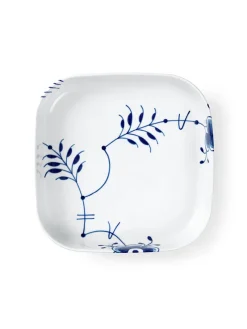 Royal Copenhagen Blå Mega Riflet, firkantet ovnfast fad 30 x 30cm