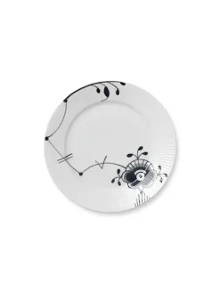 Royal Copenhagen Hvid Halvblonde, tallerken 22 cm