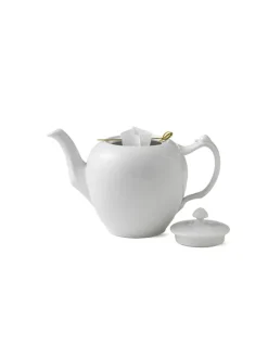 Royal Copenhagen Hvid Halvblonde, tekande med låg 100 cl