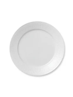 Royal Copenhagen Hvid Halvblonde, tallerken 27 cm