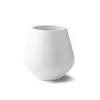 Royal Copenhagen Hvid Riflet, stor vase 20,5 cm