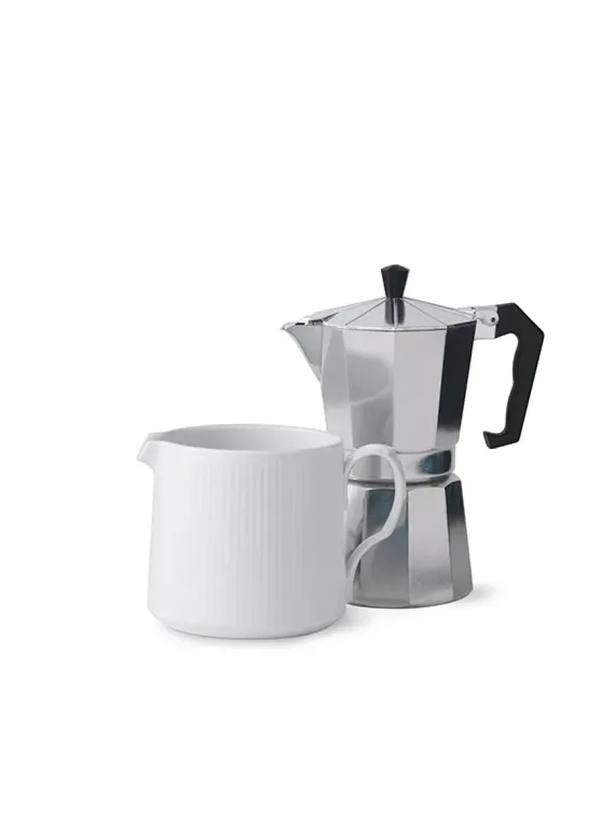 Royal Copenhagen Hvid Riflet, kande 70 cl