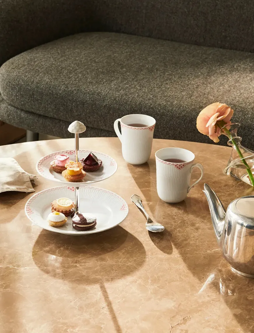 Royal Copenhagen Koral Riflet Blonde, 2-pak krus 36 cl