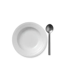 Royal Copenhagen Sort Mega Riflet, dyb tallerken 21 cm