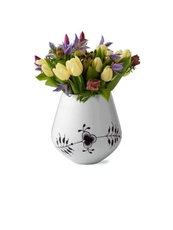 Royal Copenhagen Sort Mega Riflet, vase 20,5 cm
