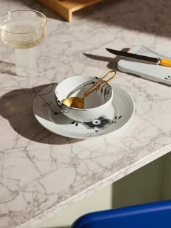 Royal Copenhagen Sort Mega Riflet, skål 24 cl