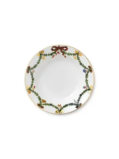 Royal Copenhagen Stjerne Riflet Jul, dyb tallerken 24 cm