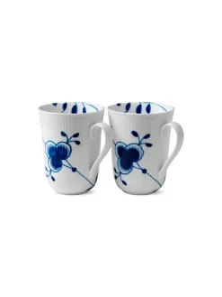 Royal Copenhagen Stjerne Riflet Jul, 2-pak krus 33 cl