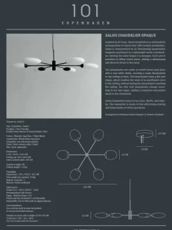 Salon Chandelier, grande opaque fra 101 Copenhagen