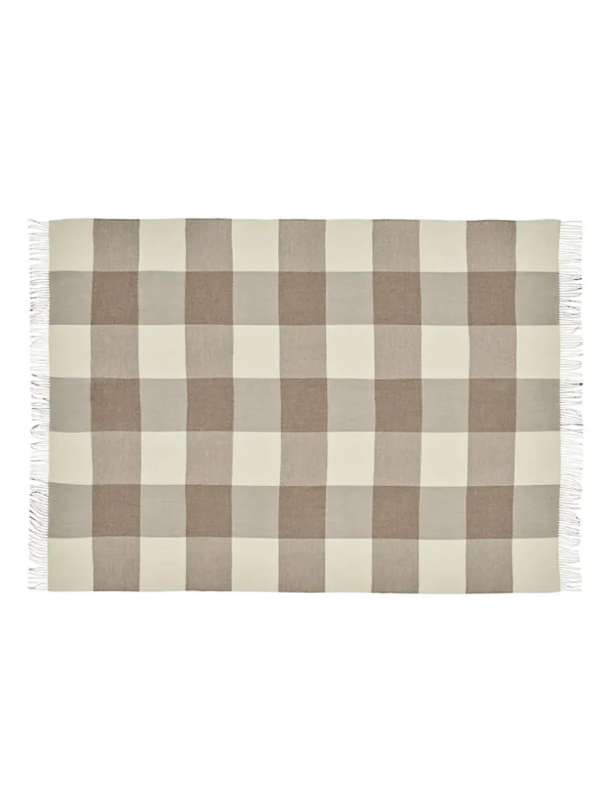 Santa Fe Plaid, walnut brown fra Silkeborg Uldspinderi