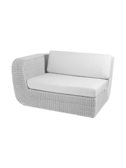 Savannah 2-pers. Højre Modulsofa, hvid/grå fra Cane-line