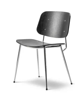 Søborg Stol, stålstel af Børge Mogensen