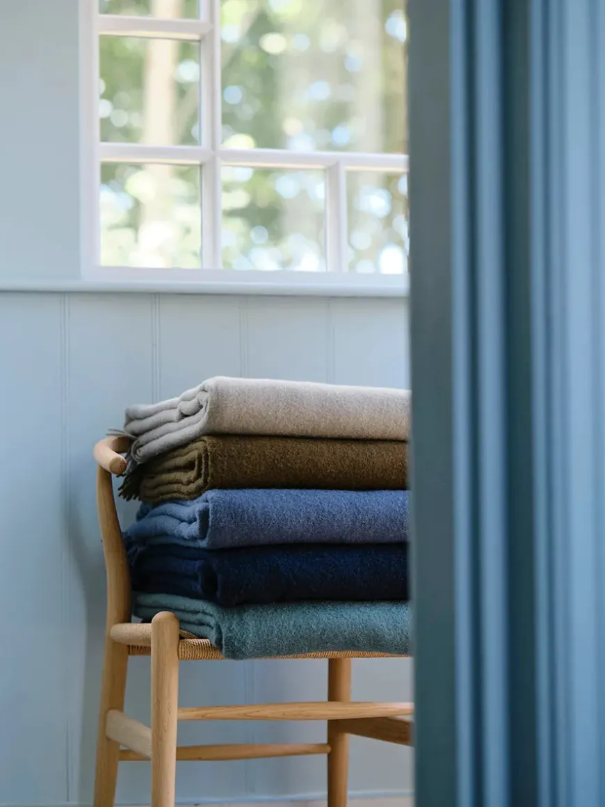 Season Plaid, latte beige fra Silkeborg Uldspinderi