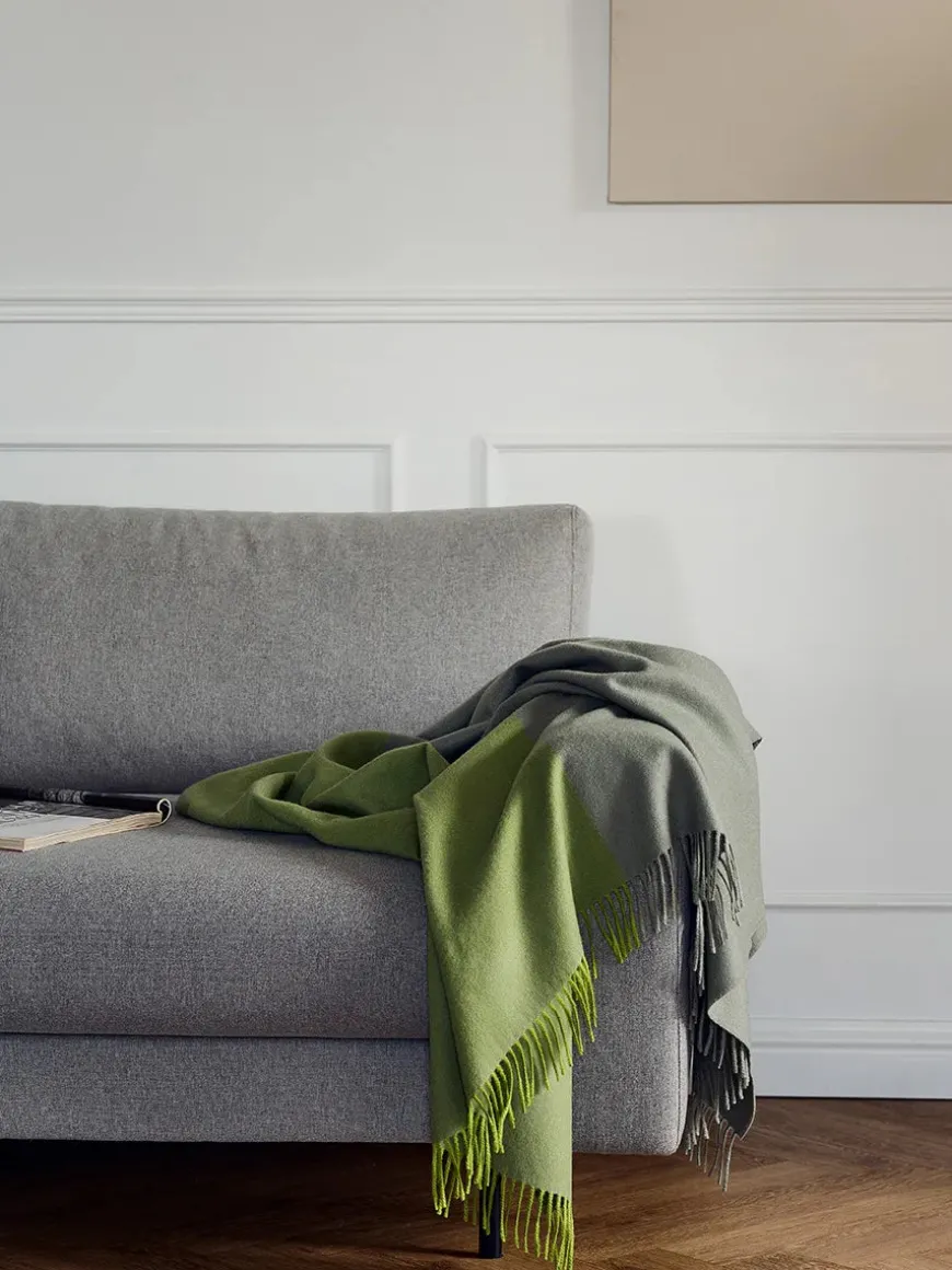 Secret Plaid, beetroot/rhubarb fra Silkeborg Uldspinderi