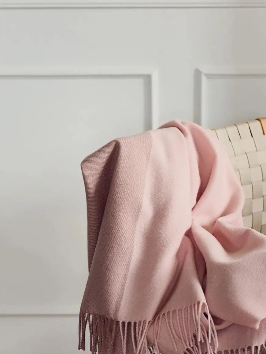 Secret Plaid, beetroot/rhubarb fra Silkeborg Uldspinderi