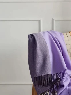 Secret Plaid, clay/lilac fra Silkeborg Uldspinderi