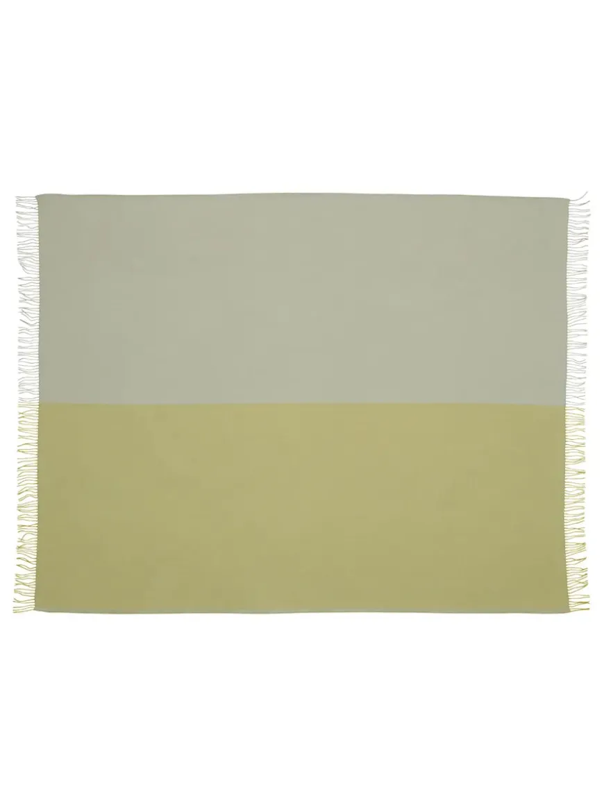 Secret Plaid, lime/moss fra Silkeborg Uldspinderi