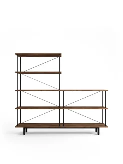 Seiton Reol 3-2 R, valnød fra Stellar Works