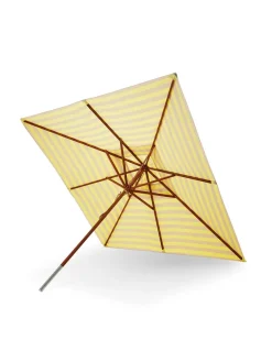 Skagerak Messina Parasol 300, Lemon/Sand Stripes fra Fritz Hansen
