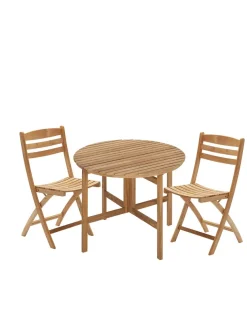 Skagerak Selandia Sæt, 4 armstole og bord 147 fra Fritz Hansen