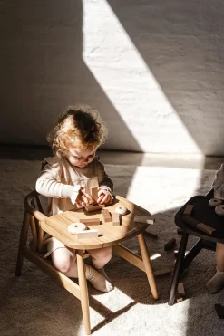 Smilla Toddler Stol, sortlakeret eg fra Oaklings