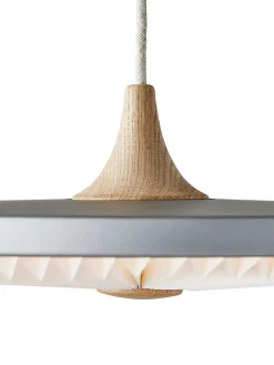 Soleil pendel small, lys eg, plast skærm fra Le Klint